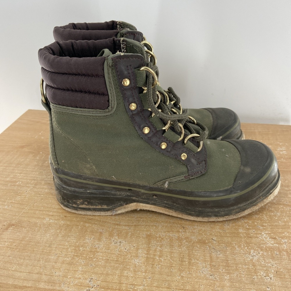 Orvis Mens Size 4 Fly Fishing Clearwater Wading Boots Felt Sole Bottom Lace Up
